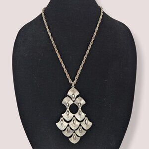 (2/$20) Vintage Linked Spade Pendant Necklace